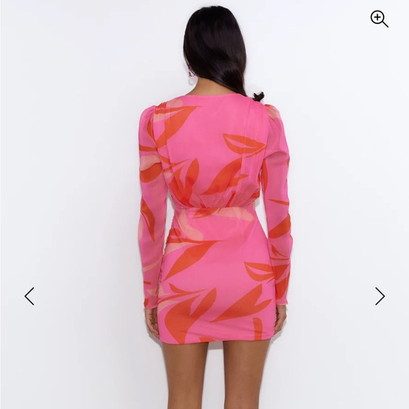 HELLO MOLLY LUXE BOAT PARTY MINI DRESS PINK SIZE 6 - Picture 5 of 11